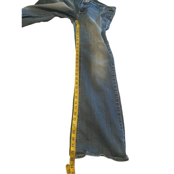 Maurices Womens Blue Denim Five Pocket Boot Cut Jeans Size 17/18 Long - Picture 7 of 16